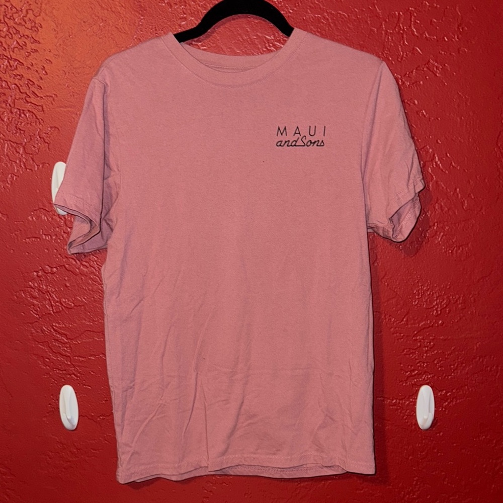 Maui and Sons Pink Short Sleeve Tee